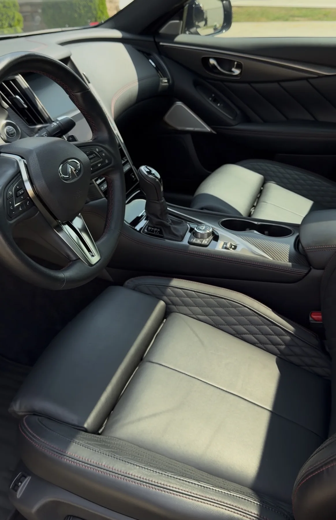 Clean premium Infiniti interior after detailing